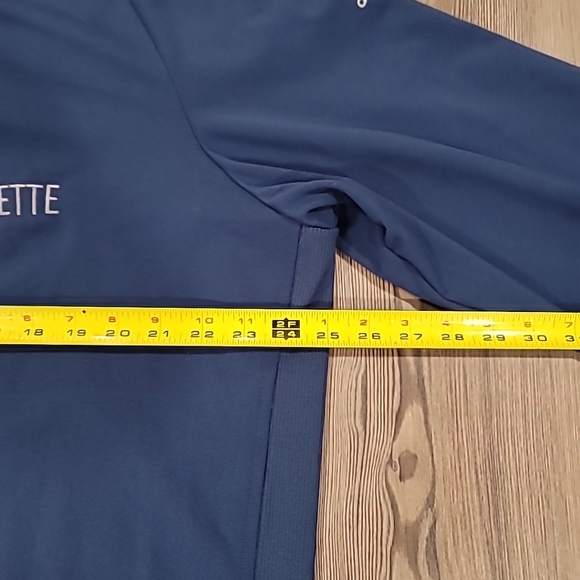 Adidas Men's Navy Blue Stretch Pullover Golf 1/4 Zip Long Sleeve Top XL. - Picture 7 of 9